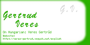 gertrud veres business card